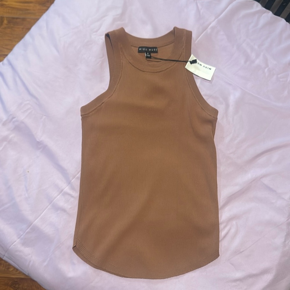 Miou Muse ribbed tank